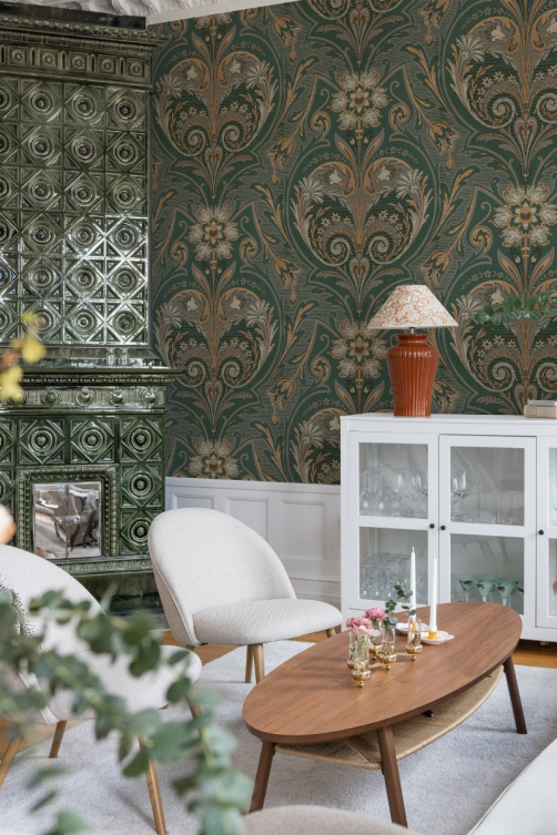 Oscar Antique Medallion, Green