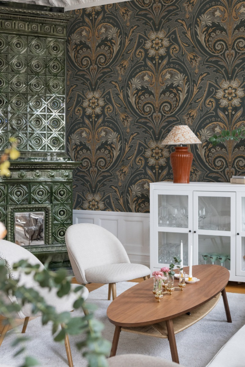 Oscar Antique Medallion, Dark grey