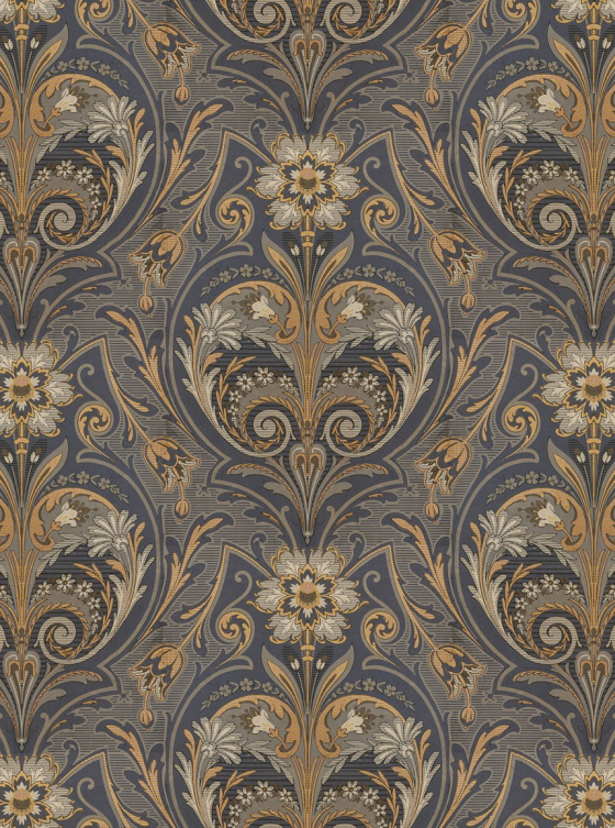 Oscar Antique Medallion, Blue