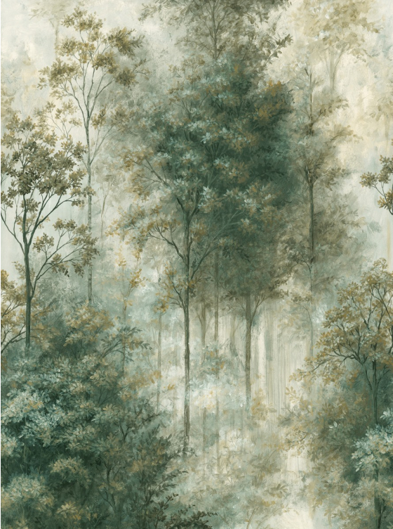 Late Fall Forest, Dusty Green
